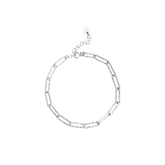 925 Sterling Silver Sparkling Chain Bracelet Female Ins Niche Design Luxury - Picture 2 of 2